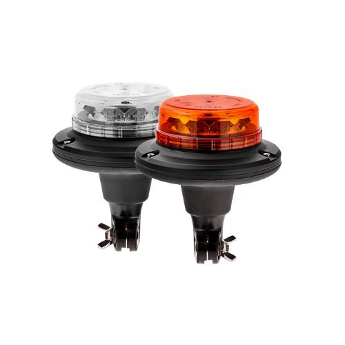 Led Beacon - Amber Colour, Flexi DIN Fixing, 12/24v, LAP Electrical - LPB 040